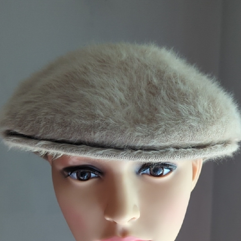 Kangol Cream Flat Cap Classic Wool Hat